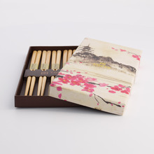 5 Pairs Bamboo Chopsticks Gift Set